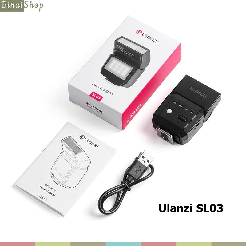 Ulanzi SL01 / SL02 / SL03 - Đèn Flash Mini GN08 Đế Gắn Hotshoe Dành Cho Máy Ảnh S.ony, C.anon, N.ikon, P.anasonic, O.lympus, F.ujifilm- Hàng chính hãng