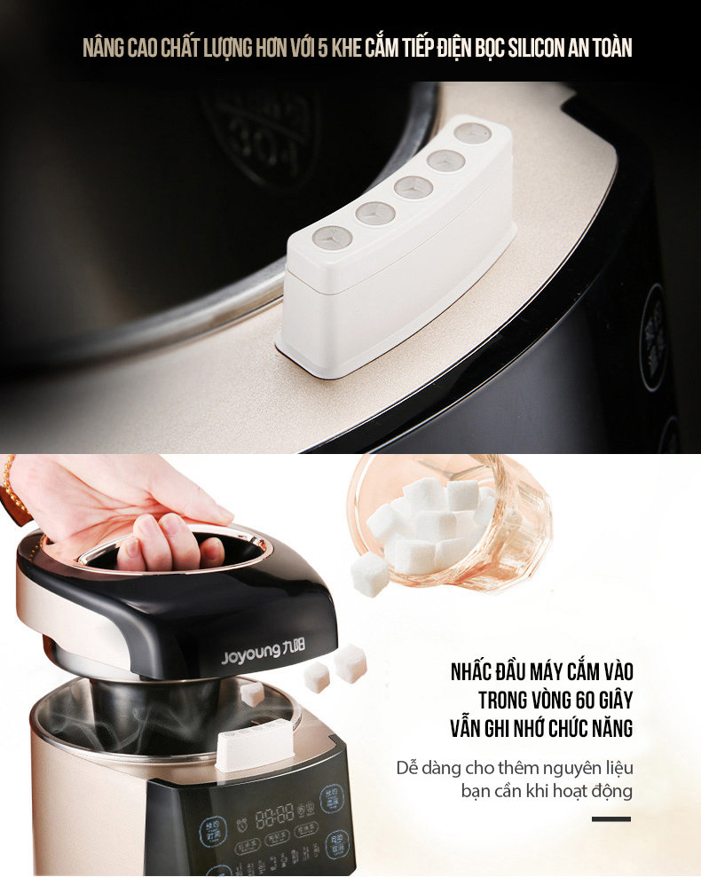 Máy Làm Sữa Đậu Nành Nguyên Xác, Máy Làm Sữa Hạt, Máy Xay Sinh Tố Đa Năng Joyoung DJ13S-P90 - Hàng Chính Hãng
