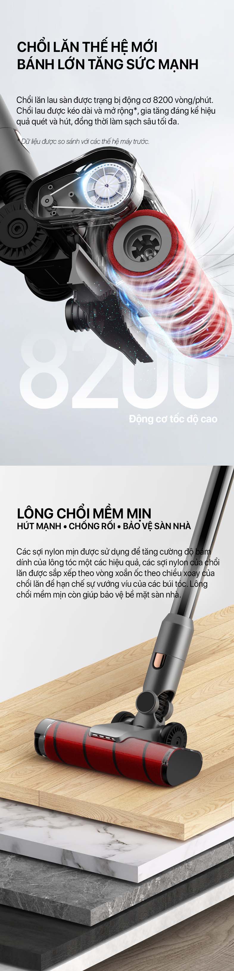 Máy hút bụi cầm tay không dây cao cấp Deerma VC80