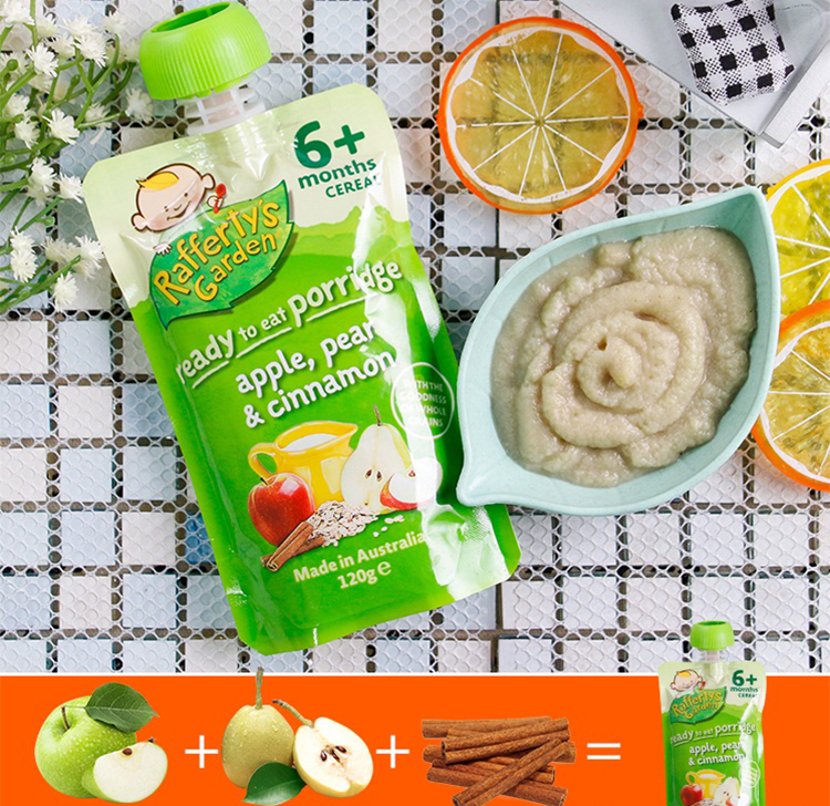 Ngũ Cốc Ăn Liền Rafferty'S Garden Lê - Táo - Quế (120g)