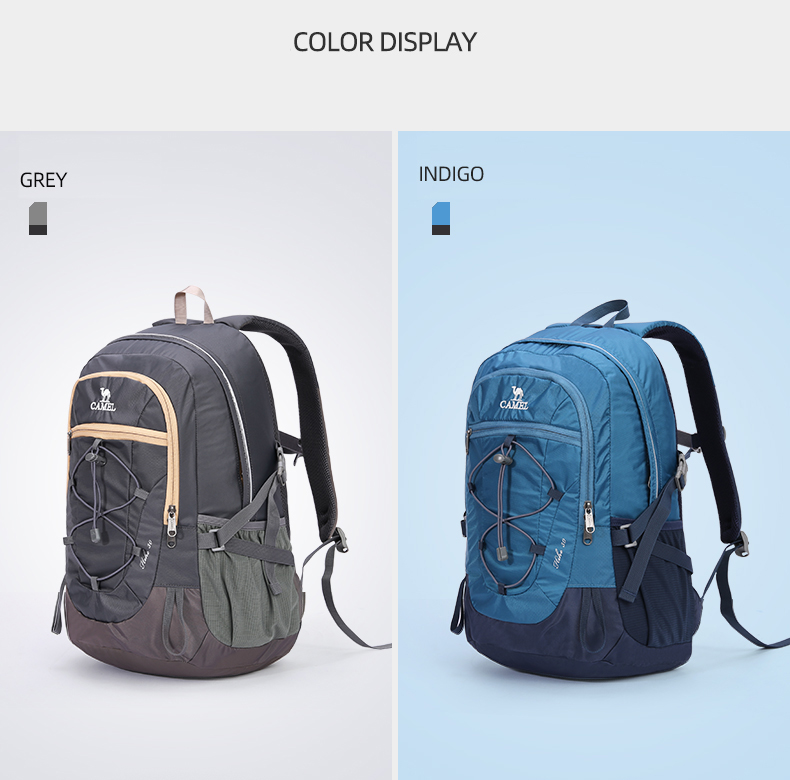 Túi leo núi chống thấm nước ngoài trời CAMEL Balo đi bộ đường dài 30L dành cho nam và nữ Balo du lịch thể thao giải trí