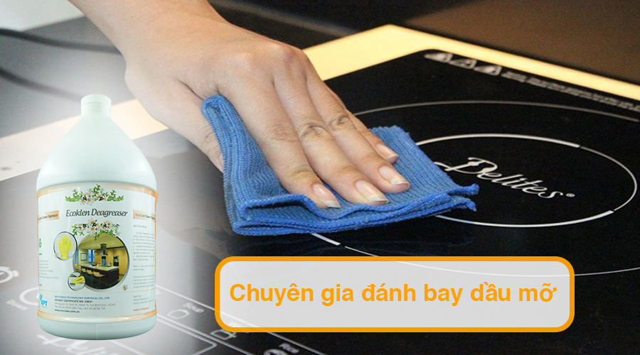 Nước Tẩy Rửa Dầu Mỡ Trên Bếp Và Sàn - EcoKlen Deagreaser - Đánh Bật Mọi Vết Bẩn - Chai 4L