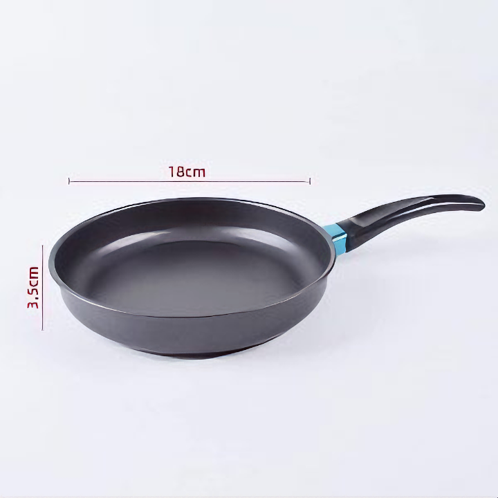 Chảo chống dính KG70 siêu bền dùng được cho mọi loại bếp điện từ, bếp ga..đế dày 18cm - Hàng chính hãng