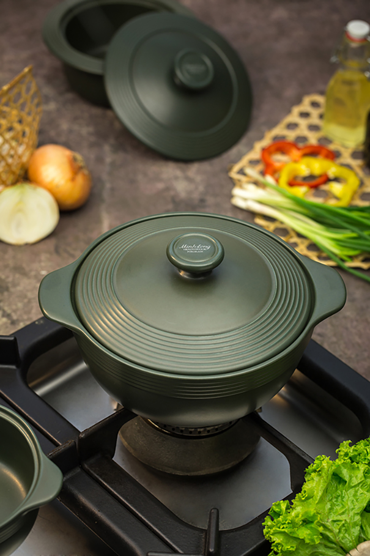 Nồi Dưỡng Sinh Hai Quai + Nắp Minh Long Healthycook (1.9L)