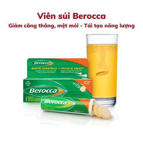 viên sủi bổ sung vitamin berocca performance mango giảm căng thẳng mệt mỏi 1