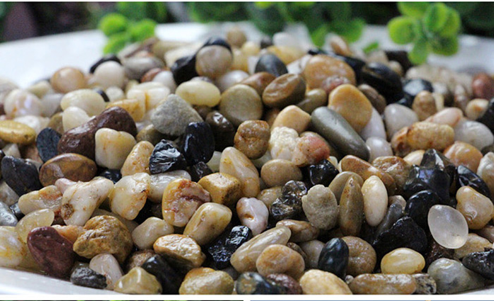 Sỏi Suối 3 Màu (1.2KG, size to ) - Trang Trí Bể Cá, Thủy Sinh, Tiểu Cảnh, Lọc Nước Hiệu Quả