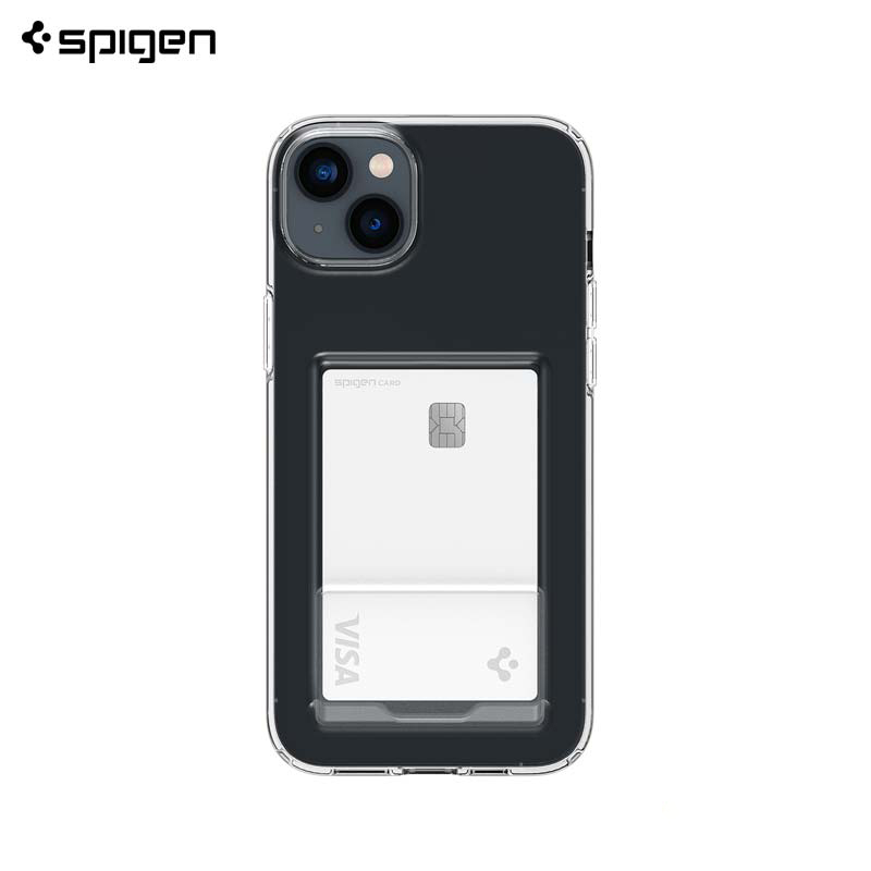 Ốp Lưng dành cho iPhone 14/14 Pro/14 Plus/14 Pro Max SPIGEN Crystal Slot Dual Crystal Clear - Hàng Chính Hãng