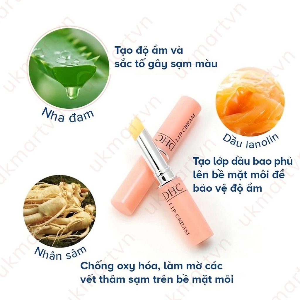 Son dưỡng môi DHC Lip Cream dưỡng ẩm, làm mềm môi 1,5g