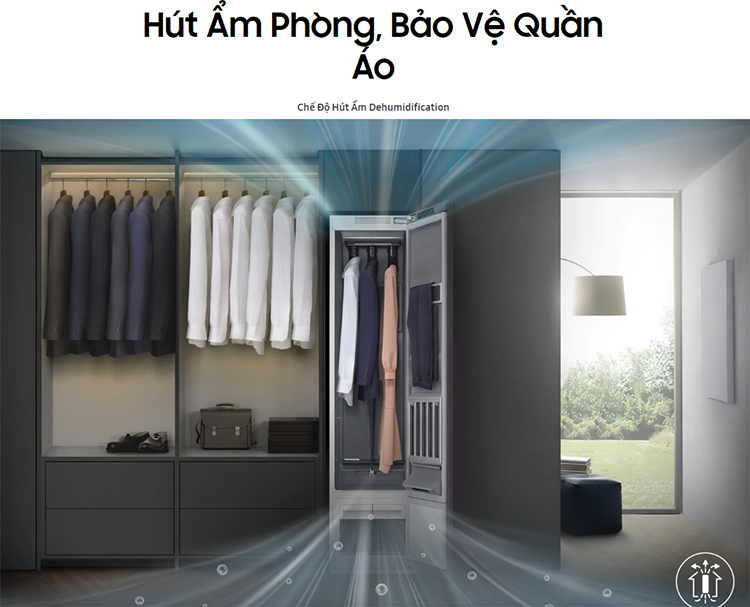 Tủ Chăm Sóc Quần Áo Thông Minh Samsung DF60R8600CG/SV - Chỉ Giao HCM