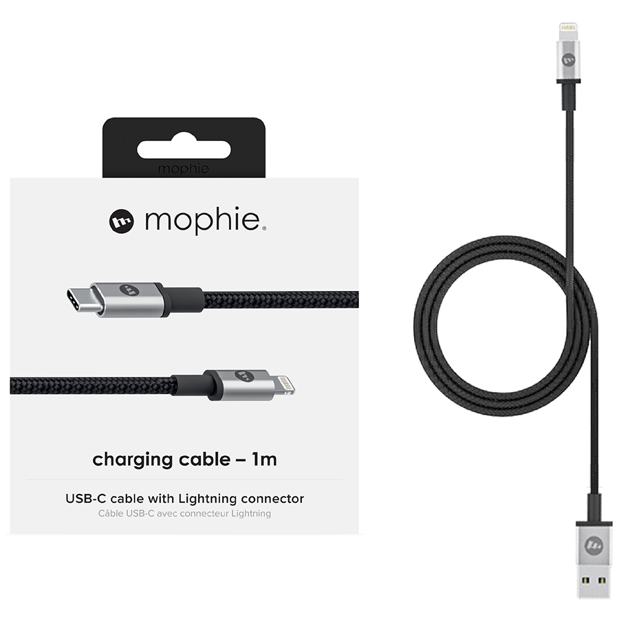 Dây Cáp Sạc Lightning Chuẩn MFi Cho iPhone Mophie 1m - Hàng Chính Hãng