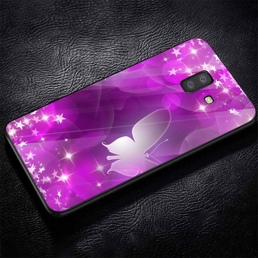 Ốp kính cường lực cho điện thoại Samsung Galaxy J4 - J6 - J6 PLUS - J6 PRIME - J8 - bướm đẹp MS ANH066