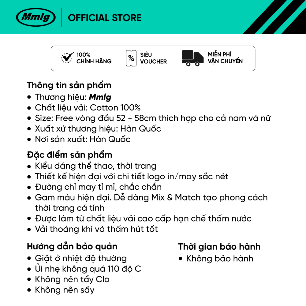 Mũ Mmlg M Ballcap - Nón lưỡi trai thời trang cho nam, nữ, unisex - MMLGC025