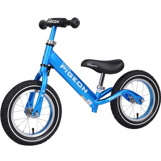 Flying Pigeon (PIGEON) Children's Balance Car Bicycle 1-3-6 Years Sliding Cars Children Men and Women Baby Kids Sliding Two Wheels No Footing Aluminum Bicycle Spoke Wheel Ice Blue
