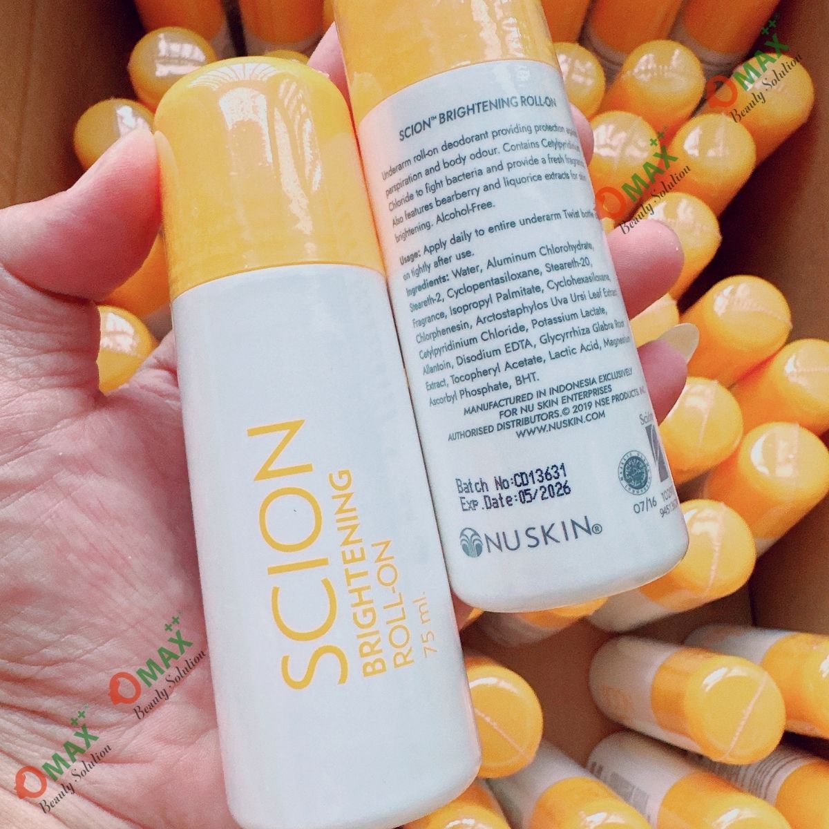 Lăn Khử Mùi SCION Brightening Roll-on 75ml Nhập USA - Ngăn Mùi Hôi Nách - Không Làm Ố Áo - Làm Sáng Da Dưới Cánh Tay