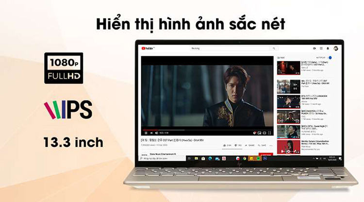 Laptop HP Envy 13-ba0047TU 171M8PA (Core i7-1065G7/ 8GB/ 512GB SSD/ 13.3FHD/ Win10 + Office) - Hàng Chỉnh Hãng