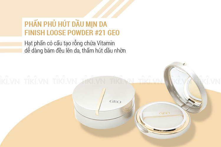 Phấn Phủ Hút Dầu Mịn Da Finish Loose Powder #21 Geo