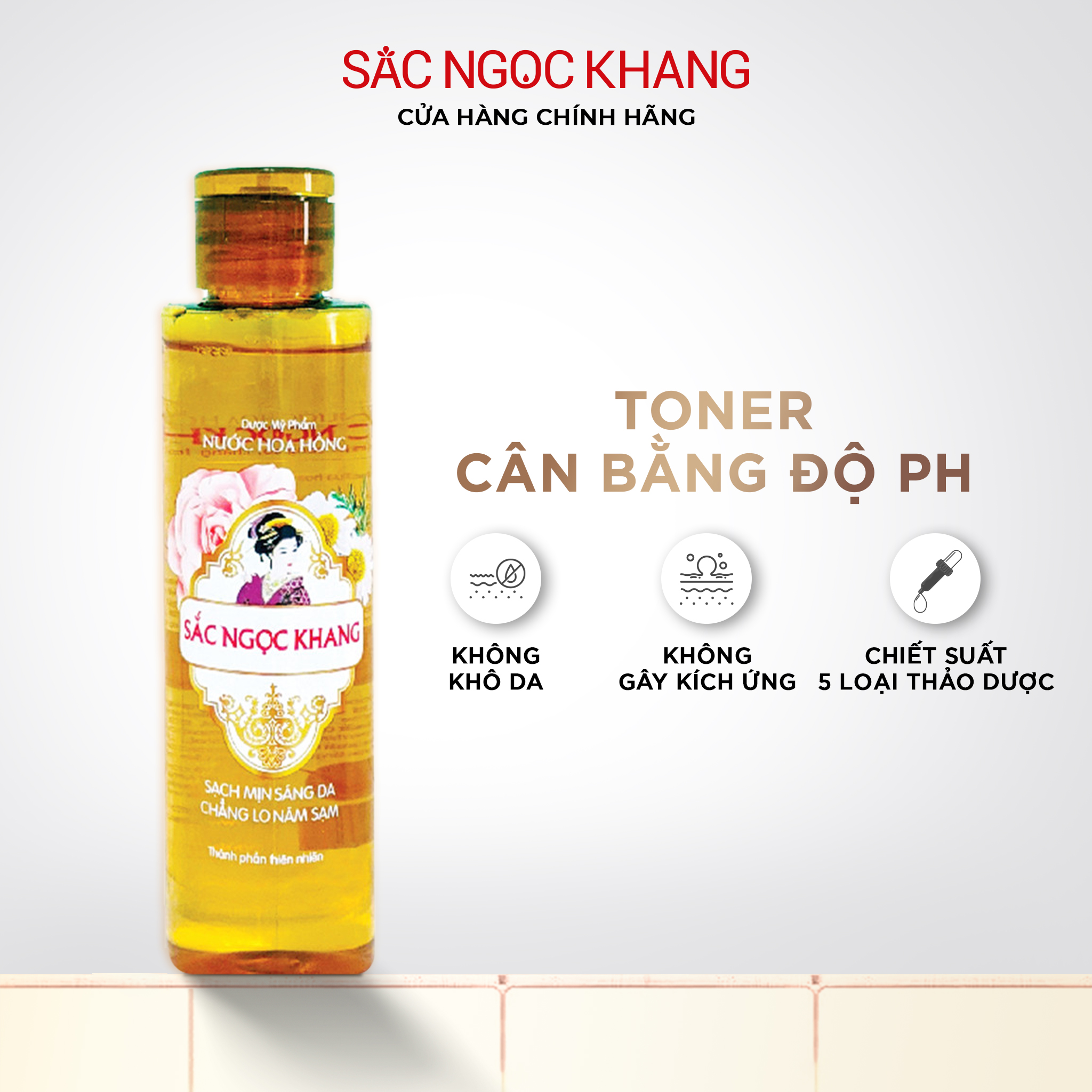 nuoc hoa hong 145ml sac ngoc khang