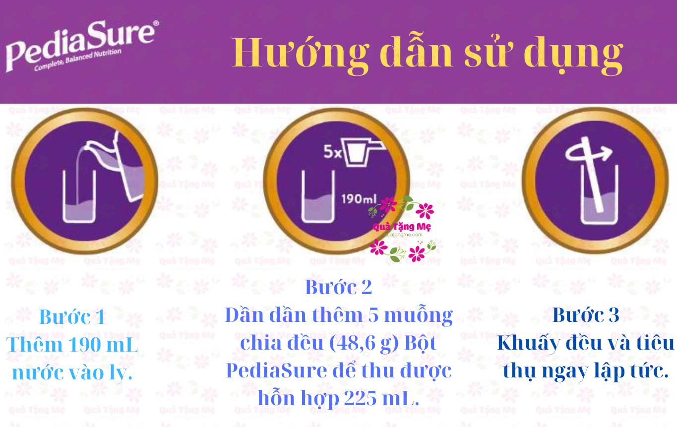 Sữa tăng chiều cao cho trẻ biếng ăn từ 1-10 tuổi Úc Pediasure