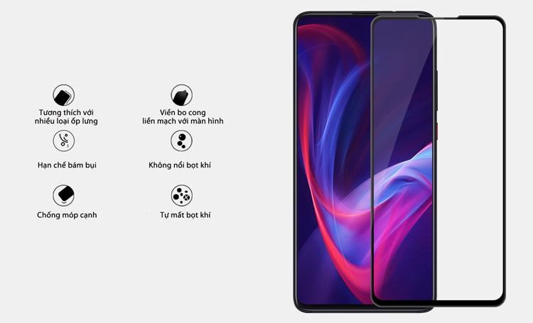 Dán cường lực Xiaomi Mi 9T/9T Pro/Redmi K20 Nillkin XD CP+ MAX