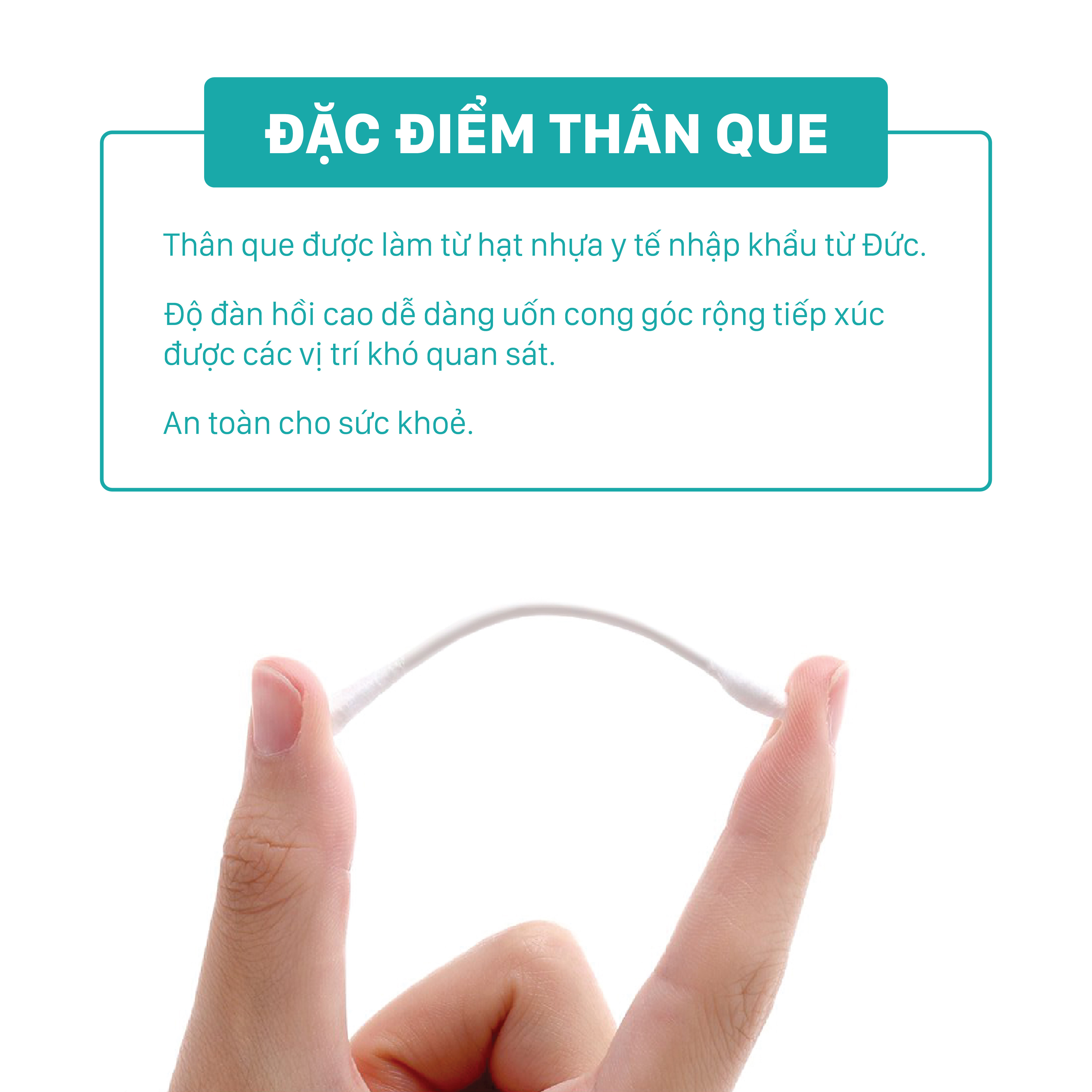 Tăm Bông NIVA Dành Cho Người Lớn Túi Zipper 100 Que Nhựa Az2