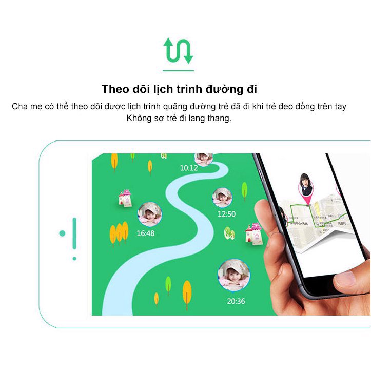 Đồng hồ định vị trẻ em GPS TD06S chống nước, có camera