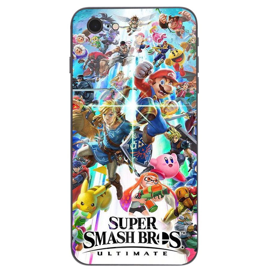 Ốp điện thoại kính cường lực cho máy iPhone 5/5s/se - super mario MS MARIO026