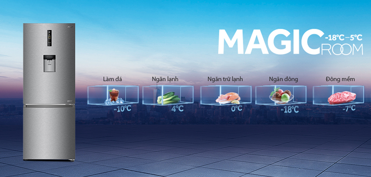 Tủ Lạnh Inverter Aqua AQR-IW378EB-SW (324L)