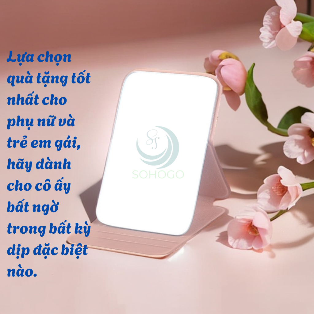 Gương Gập Mini Để Bàn – Gọn Nhẹ, Sang Xịn, Mang Đi Mọi Nơi Gương Trang Điểm Gập Thông Minh – Thiết Kế Tối Giản, Siêu Tiện Gương Gập Gọn Có Đế – Skincare, Make-up Chuẩn Sáng Tạo