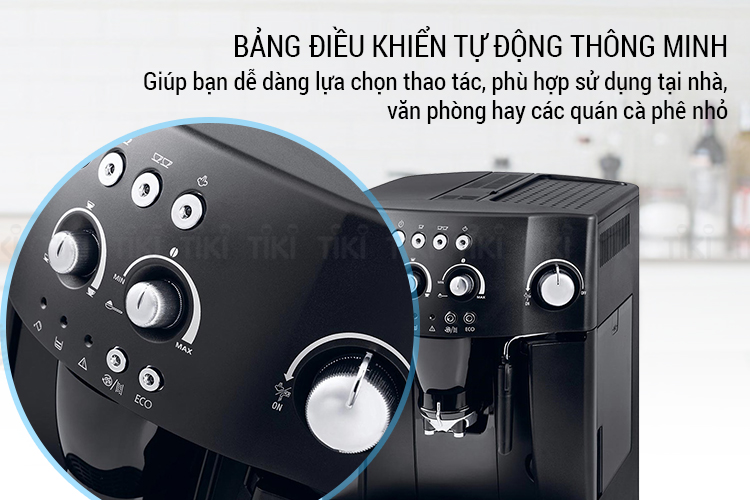 Máy Pha Cà Phê Tự Động Delonghi ESAM4000.B (1450W) - Đen - Hàng Chính Hãng