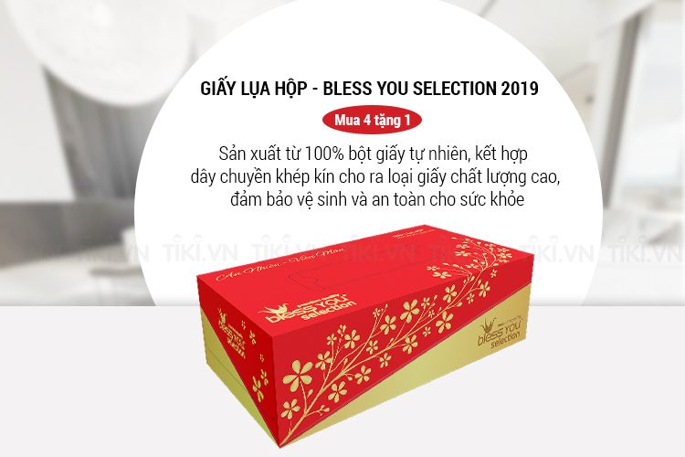 Giấy Lụa Hộp - Bless You Selection 2019 - Mua 4 tặng 1