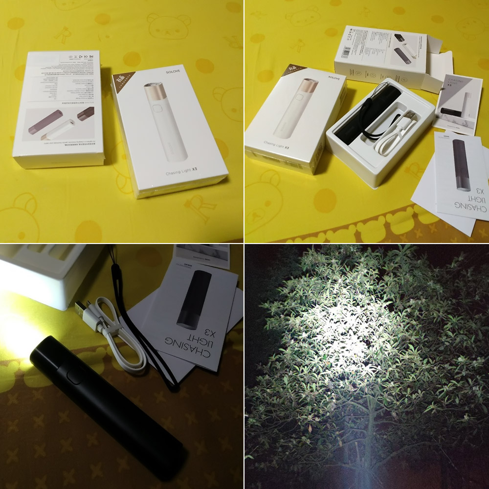 Pin Dự Phòng Kèm Đèn Pin LED Mini Xiaomi SOLOVE E3 (3000mAh)
