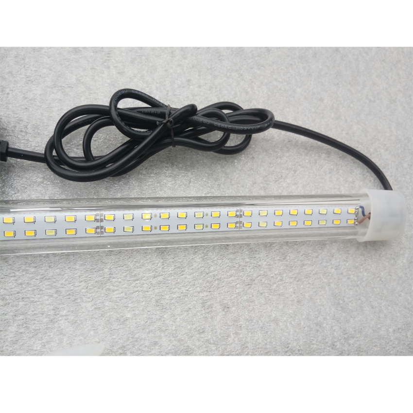 Đèn LED XML 85% cho hồ bể cá rồng 1.2m - 1.4 m, dài 1.2m, 2 hàng, ánh sáng vàng/ đỏ