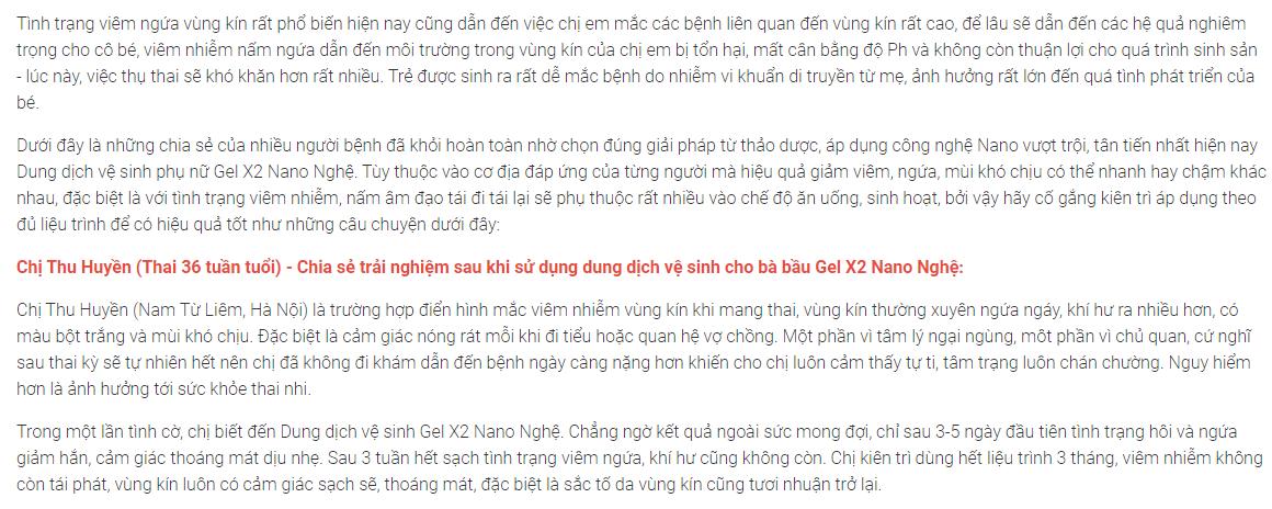 gel vệ sinh x2 nano nghệ cỏ cây hoa lá làm sạch cô bé ngăn ngừa viêm nhiễm 6