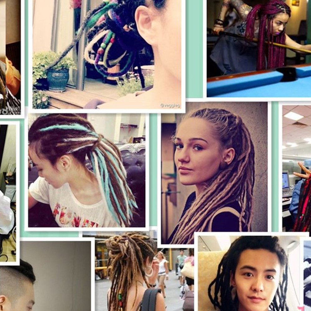 10 Sợi Tóc Bện Cá Tính Dreadlocks #24 (25 x 9 x 8cm)