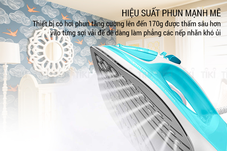 Bàn Ủi Hơi Nước Philips GC2670 (2300W) - Xanh Ngọc - Hàng chính hãng
