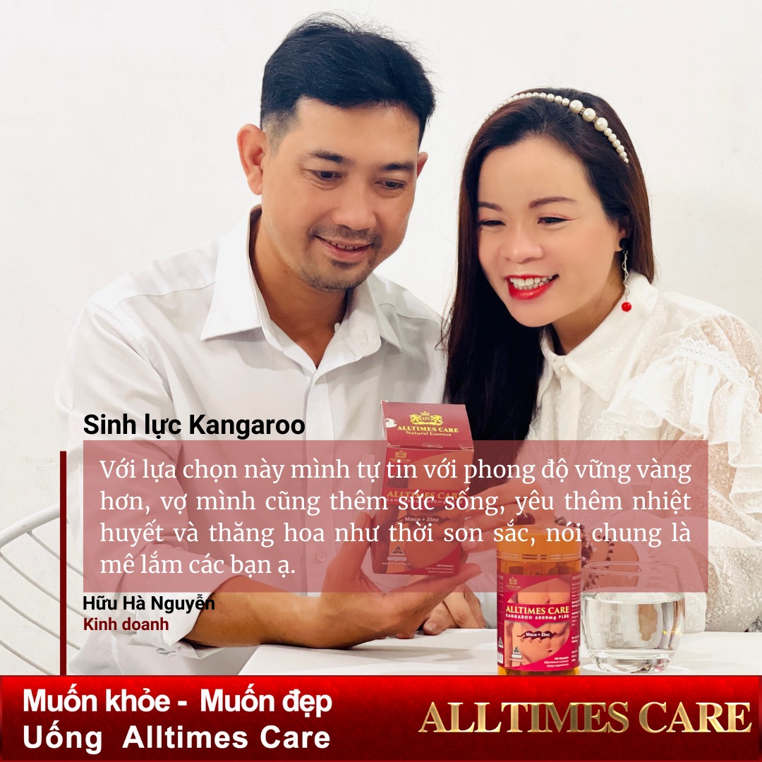Thực phẩm bảo vệ sức khỏe hỗ trợ tăng cường sinh lực nam giới ALLTIMES CARE KANGAROO 6000mg PLUS - Hộp 100 viên