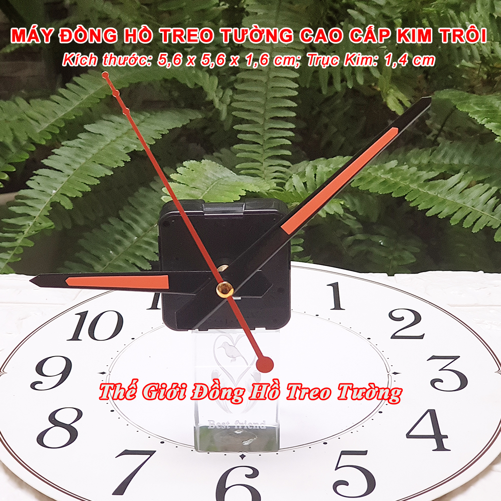 Máy Đồng Hồ Eastar Kim Trôi Độ Chính Xác Cao – Bộ Kim Đao thân Kim màu Đen có Dạ Quang màu Cam – Kèm theo Pin Maxell.