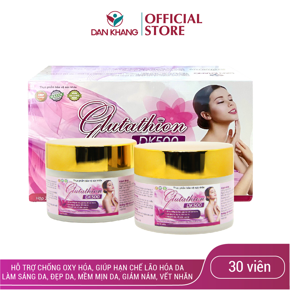 Combo 3 Viên Uống Ngăn Ngừa Lão Hóa, Giúp Sáng Da Và Làm Đẹp Da Glutathion DK500 2