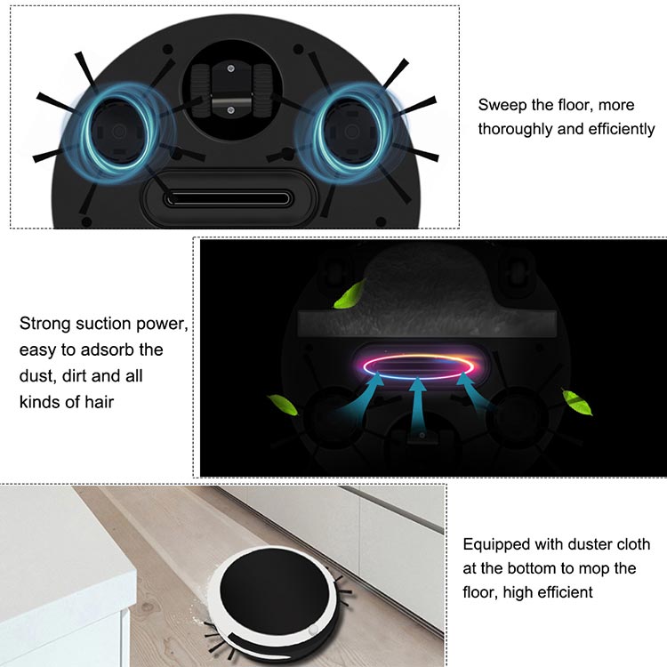 Household Rechargeable Smart Vacuum Cleaner Movable Floor Sweeper Cleaning Tool Intelligent Automatic Sweeping Robot
