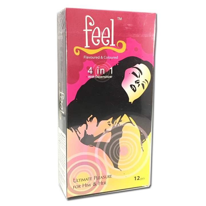 Bao Cao Su Feel 4in1 (Hộp 12 Chiếc) | Tiki