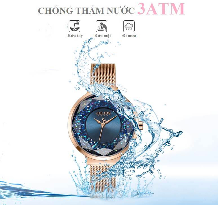 Đồng hồ nữ Julius JA-1111C (Đồng Xanh)