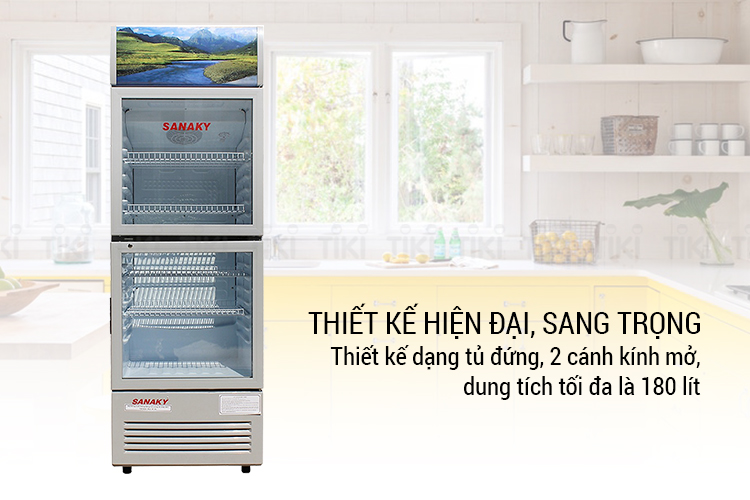Tủ Mát Sanaky VH-218W3 (180L) - Hàng Chính Hãng