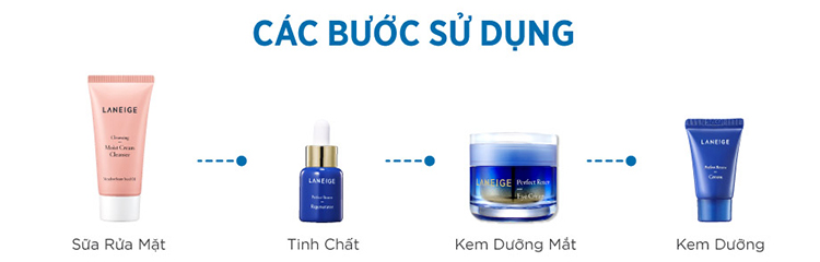 Kem Dưỡng Ngăn Ngừa Lão Hóa Vùng Mắt Laneige Perfect Renew Eye Cream 20ml + Bộ Chăm Sóc Da 3 Món