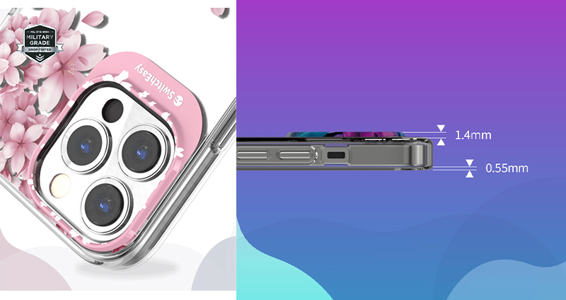 Ốp Lưng choIphone 13/ 13 Pro/ 13 Pro max Hàng chính hãng Hiệu SwitchEasy (Artist Sakura)  