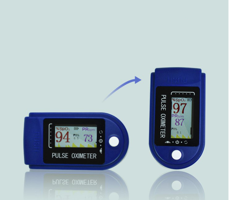 Máy đo nồng độ oxy trong máu và đo nhịp tim SPO2 Kẹp ngón tay, dái tai hoặc ngón chân tại nhà 3