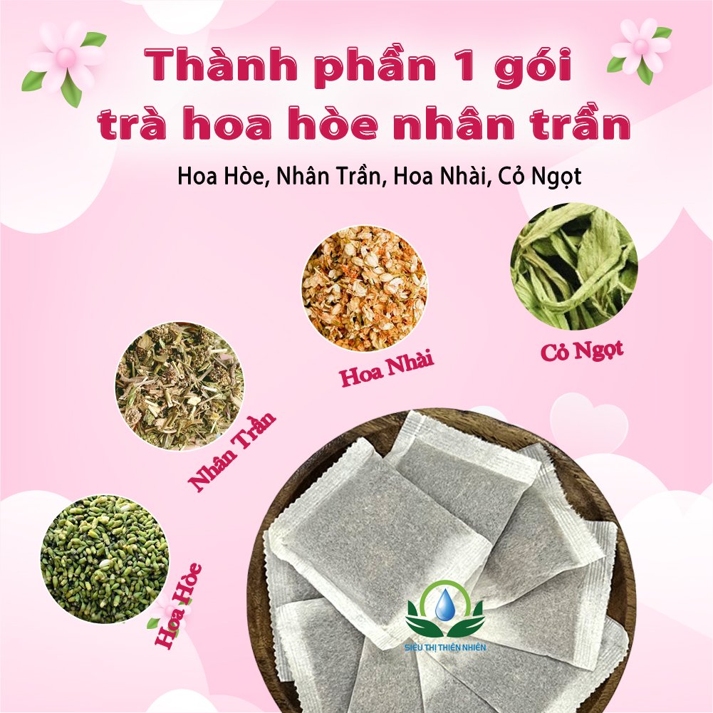 Trà Hoa Hoè Nhân Trần hộp 30 Túi Lọc x 3gr của Siêu Thị Thiên Nhiên