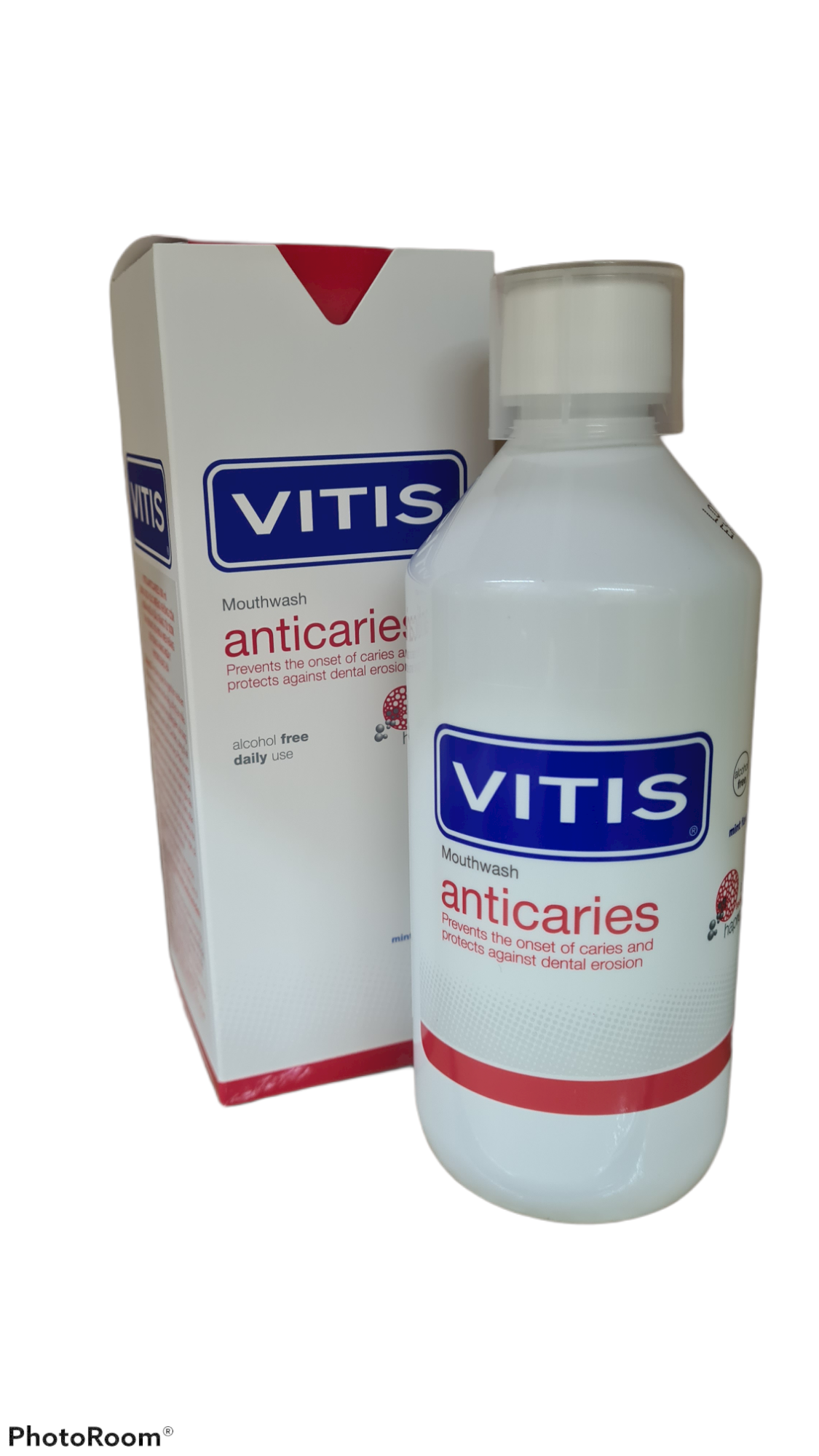 Nước súc miệng ngăn ngừa sâu răng Vitis Anticaries 500ml 1