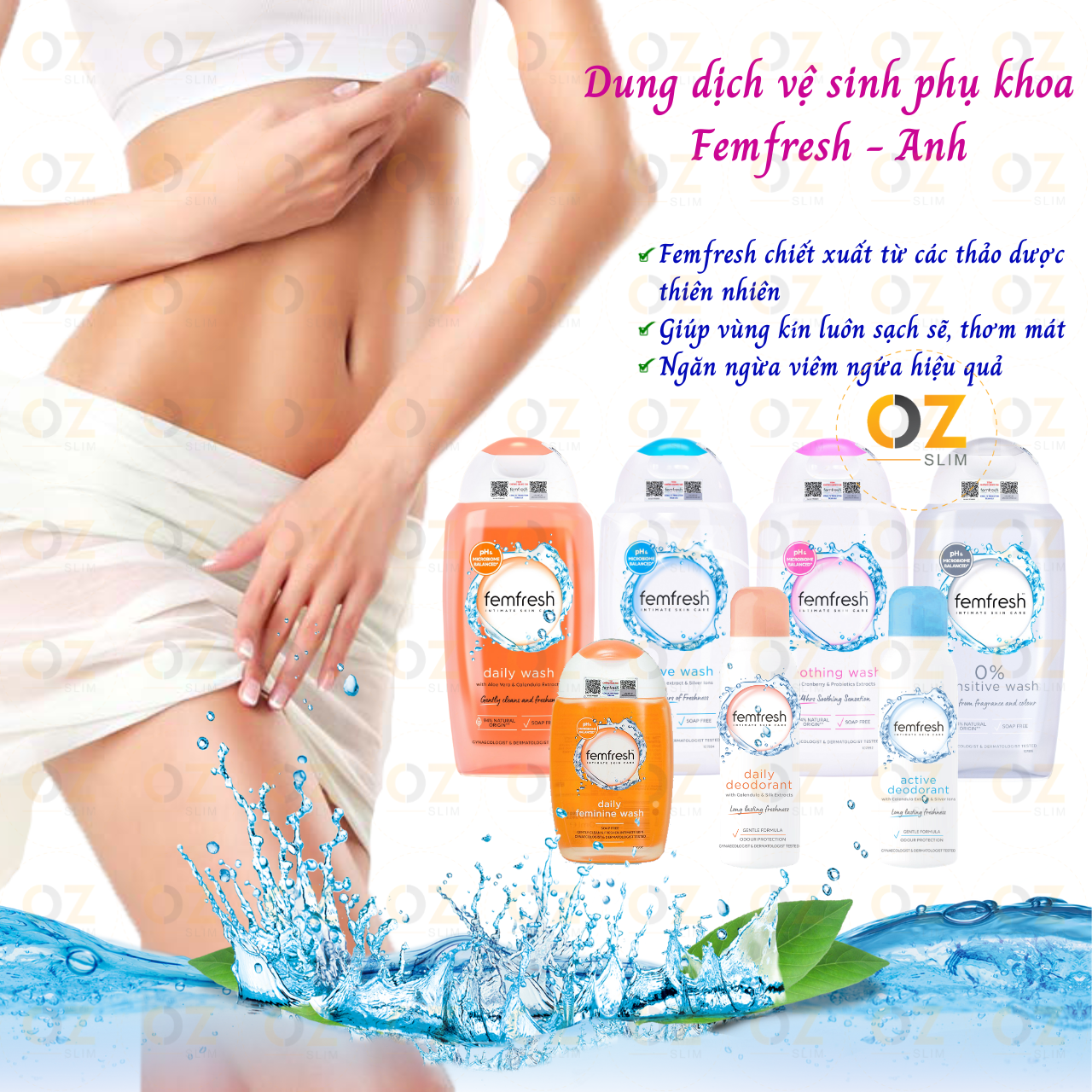 dung dịch vệ sinh phụ nữ Femfresh