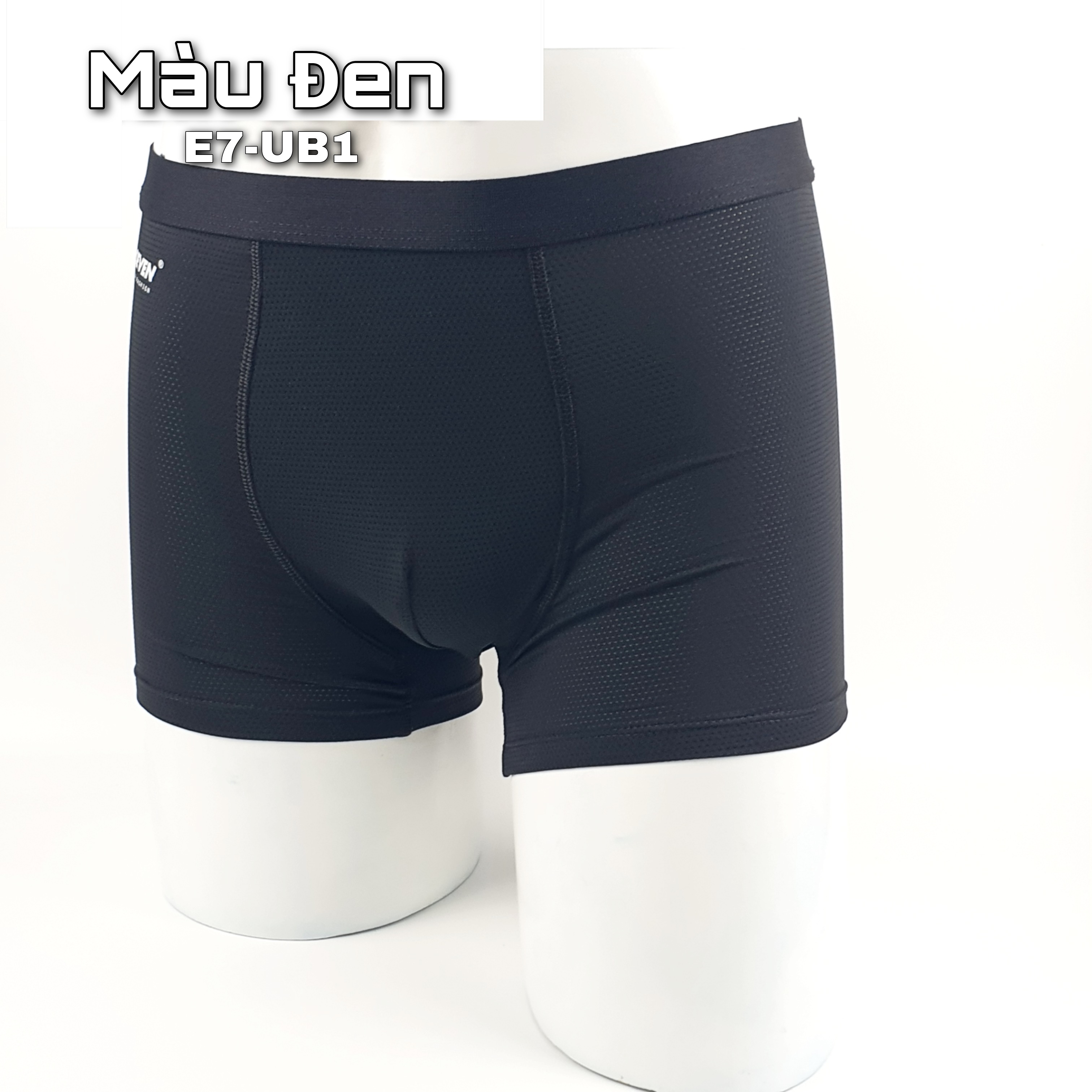 Quần lót nam Boxer co giãn 4 chiều, lưng thun nhỏ, công nghệ thoáng khí - màu Xanh đen