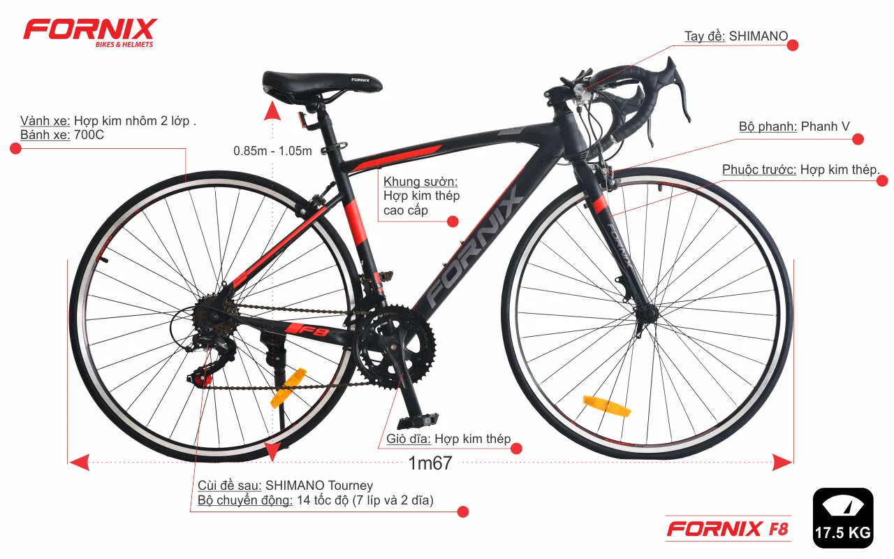 Xe đạp thể thao  Fornix F8